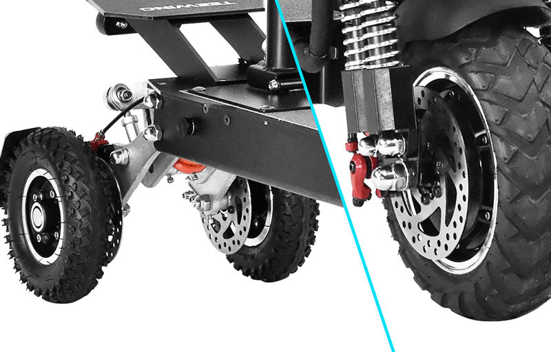 Disc Brakes of Teewing-T3-1000W-Electric-Three-Wheel-Scooter