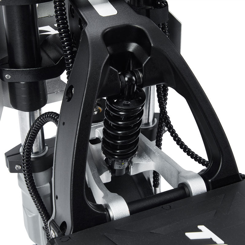 Telelever Suspension system of Teewing-Mars-Electric-Scooter-Silver