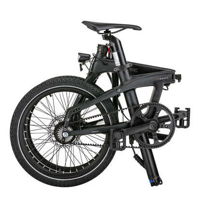 Teewing T20 Carbon Fiber Electric Folding Bike black Folded