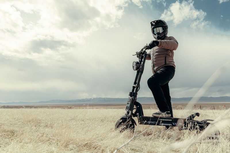 Electric Scooter Rider