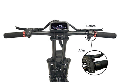 LCD Display and thumb throttle of Teewing Z4 pro electric scooters
