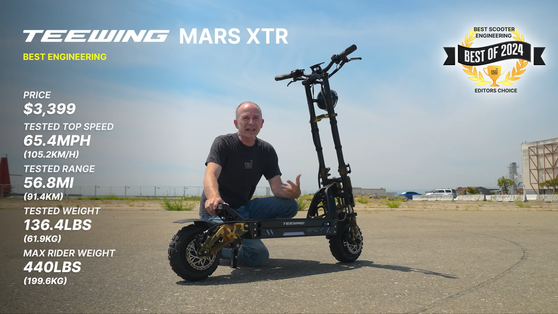 TEEWING  Mars XTR Electric Scooters 2024 Best Engineering Scooter banner