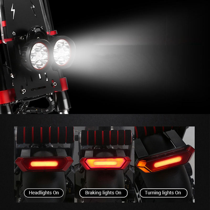 LED Lights of Teewing Z4 Sports Electric Scooters