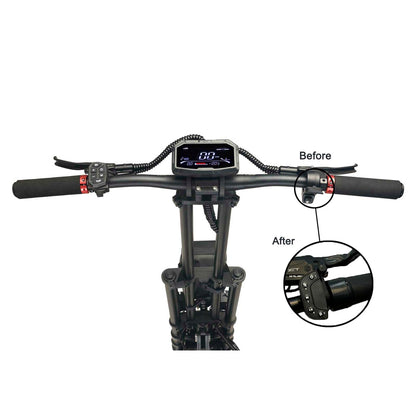 LCD Display and thumb throttle of TEEWING Z4 pro electric scooters