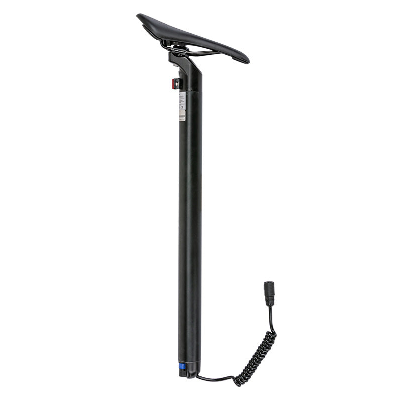 Portable Seat Post Battery of Teewing T20 Carbon Fiber Electric Folding Bike black