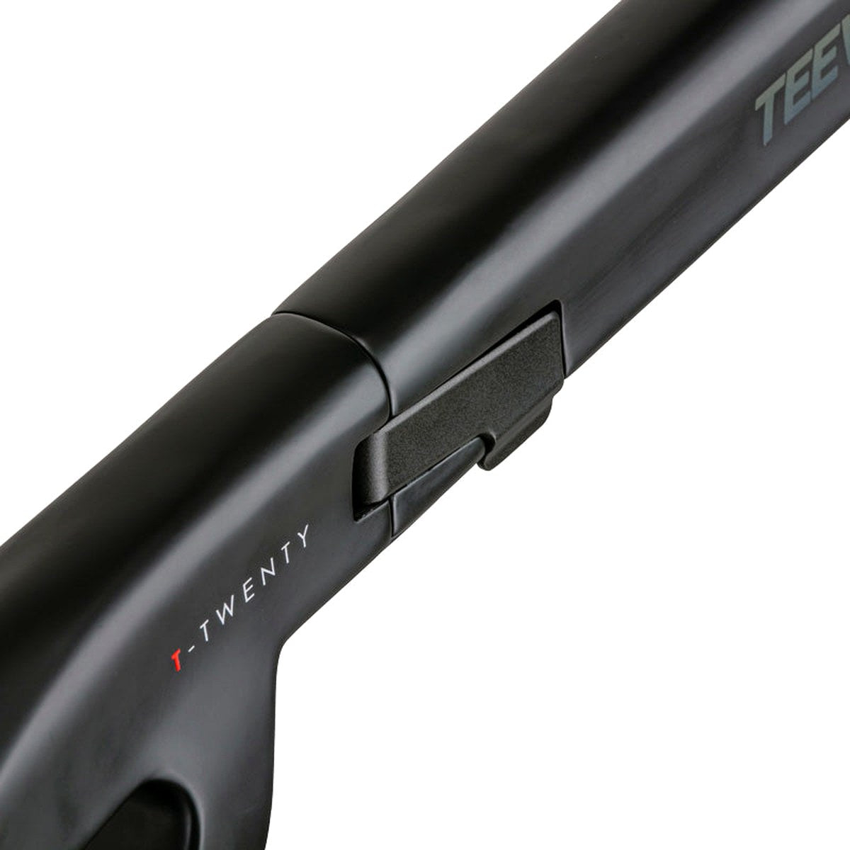 Concealed Folding Equipment of TEEWING T20 Carbon Fiber Electric Folding Bike black
