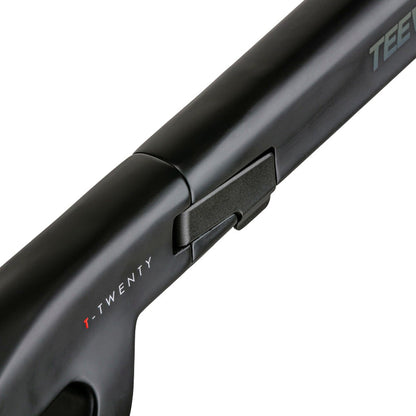 Concealed Folding Equipment of TEEWING T20 Carbon Fiber Electric Folding Bike black